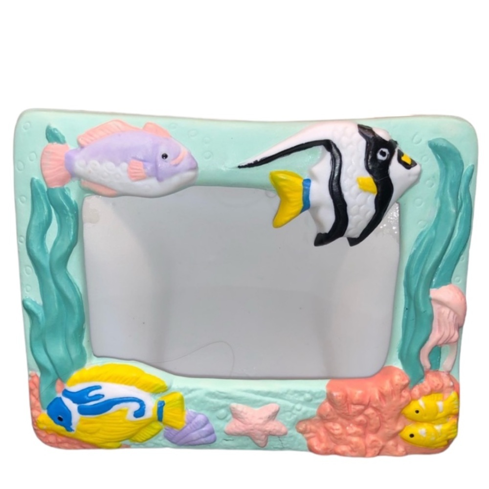 LOVE FISH PICTURE FRAME CERAMIC SEA LIFE